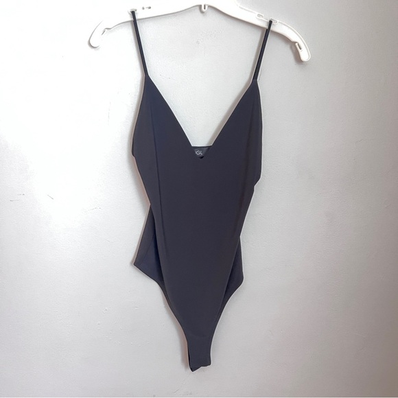 ANGL Elegant Black Bodysuit Garment Size Small EUC - Picture 1 of 6